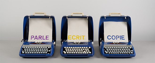 Marcel Broodthaers, Parle Ecrit Copie, 1972–1973