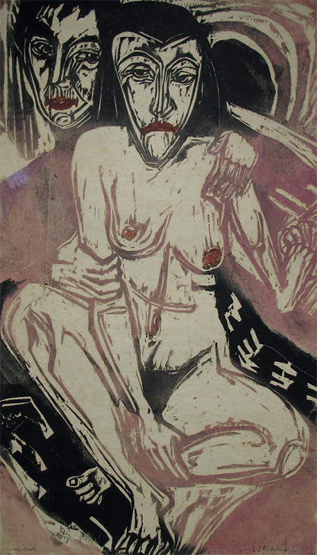 Ernst Ludwig Kirchner. Melancholisches Mädchen, 1922