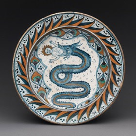 Plate with the Visconti arms