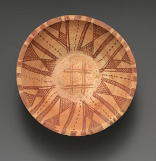 Bowl with Interior Geometric Decoration, 4th - 7th century
