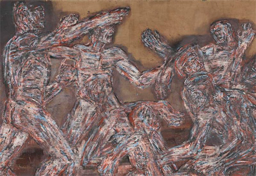 Leon Golub (American, 1922–2004). Gigantomachy II (detail), 1966