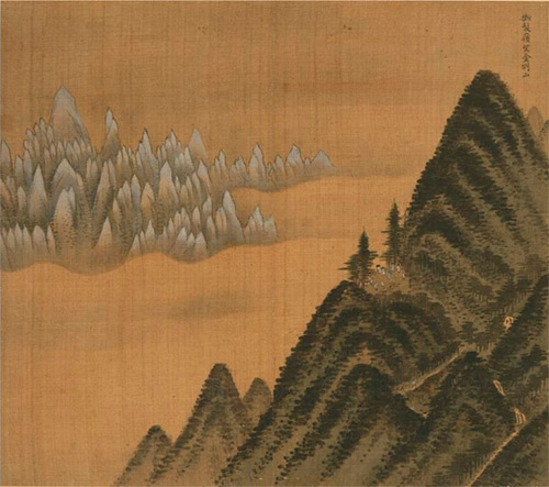 Jeong Seon. Mount Geumgang Viewed from Danbal Ridge, leaf from the Album of Mount Geumgang, 1711