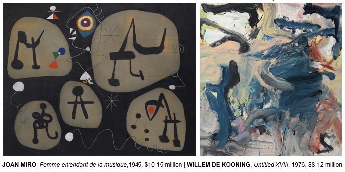 JOAN MIRO and Willem de Kooning