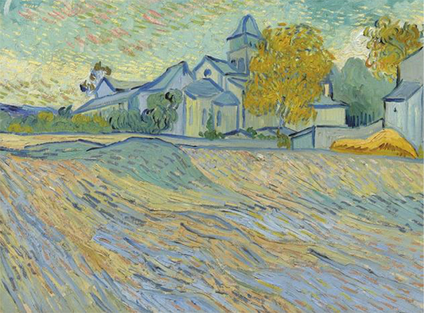 Vincent van Gogh (1853-1890), Vue de l’asile et de la Chapelle de Saint-Rémy, 1889