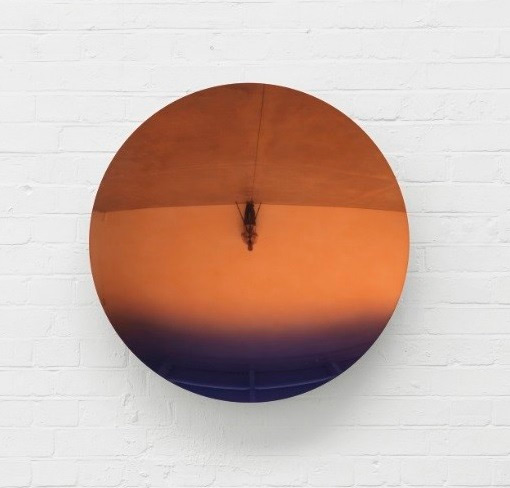 Anish Kapoor’s Mirror (Pale Tangerine to Dark Purple), 2018 (estimate: $400,000-600,000)