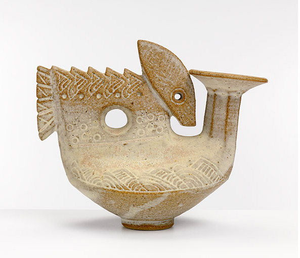 Ian Godfrey. Flask with Beast, 1970s
