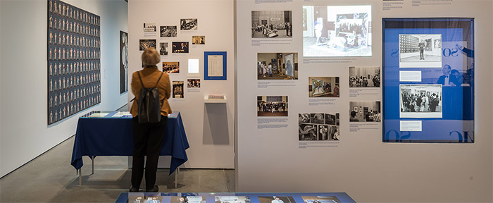 Installation view of Bidding for Glasnost: Sotheby's 1988 Auction in Moscow, Garage Museum, January 2018