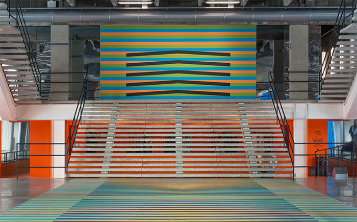 Carlos Cruz-Diez, Environnement d’Induction Chromatique Moscou, 2017, © Courtesy Cruz-Diez Art Foundation
