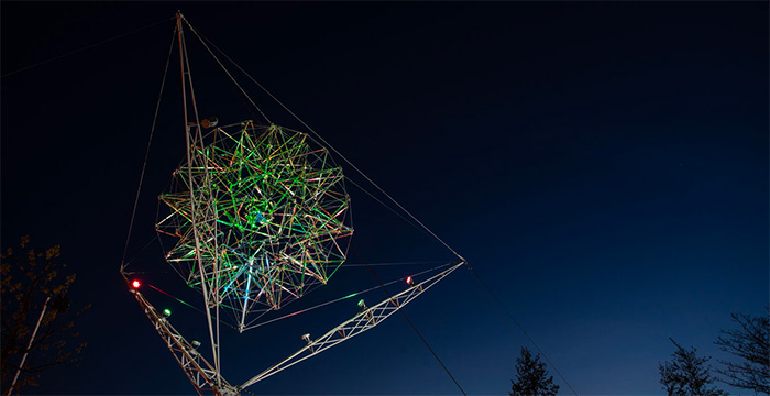 Viacheslav Koleichuk’s kinetic installation Atom 1967/2018 at Garage Museum of Contemporary Art, Moscow, 2018, Photo: Ivan Erofeev, © Garage Museum of Contemporary Art