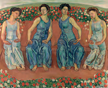 Ferdinand Hodler. Heilige Stunde, 1911