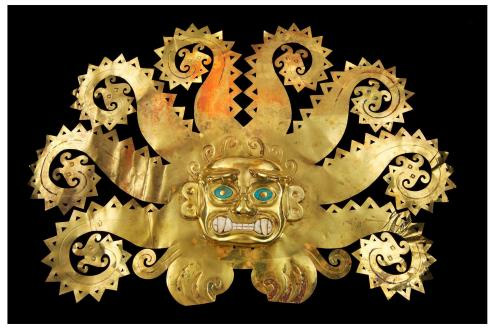 Octopus Frontlet, A.D. 300–600. Moche; Peru, La Mina