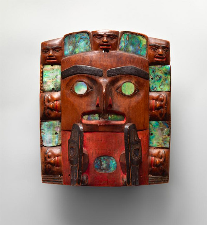 Tsimshian artist. Headdress frontlet, ca. 1820–40. British Columbia.