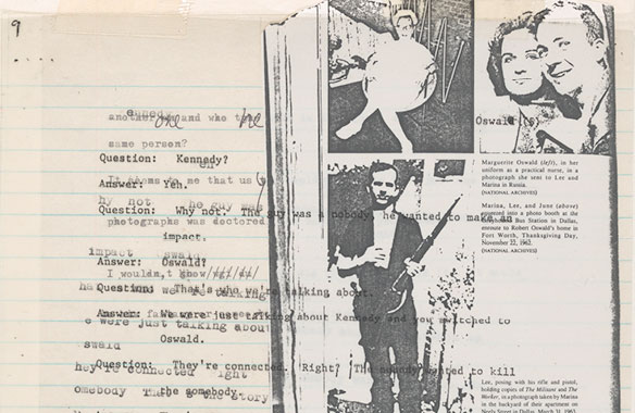 Lutz Bacher. The Lee Harvey Oswald Interview (detail), 1976