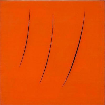 Lucio Fontana (Italian, 1899–1968). Spatial Concept, Expectations, 1959