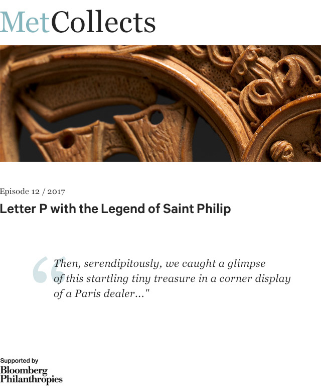 Letter P with the Legend of Saint Philip