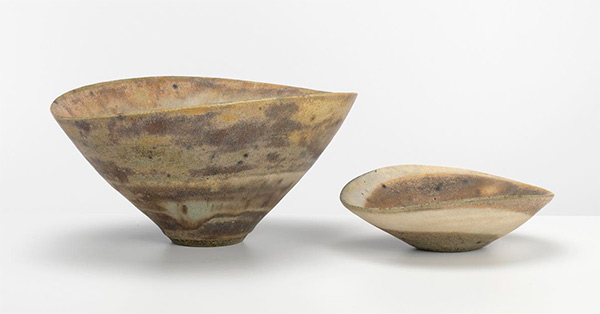Lucie Rie. Two spiral bowls