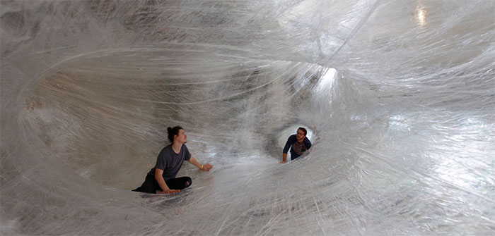 NUMEN/FOR USE UNVEILS A NEW INSTALLATION TAPE MOSCOW AT GARAGE ATRIUM