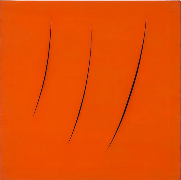 Lucio Fontana (Italian, 1899-1968). Spatial Concept, Expectations, 1959