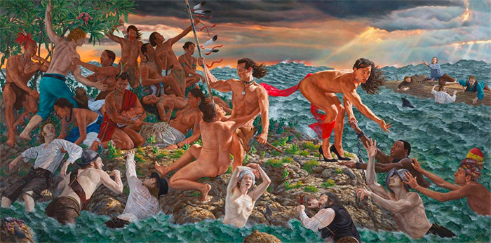 Kent Monkman, (Canadian, b. 1965. Welcoming The Newcomers, 2019