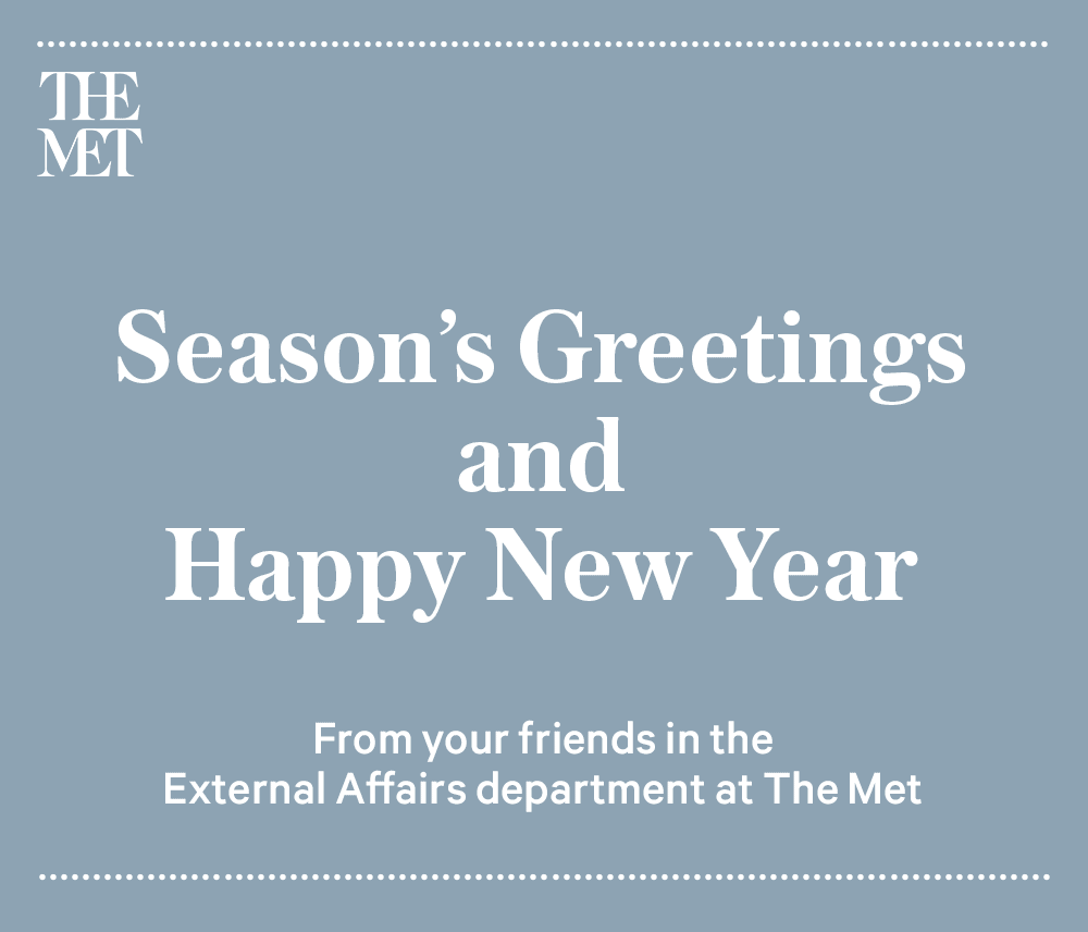 Season's Greetings and Happy New Year