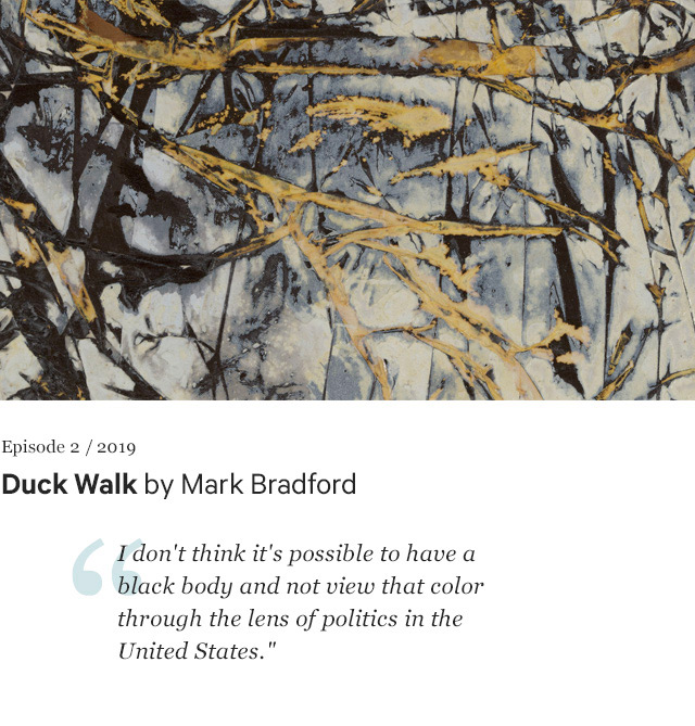 Duck Walk by Mark Bradford. 2016