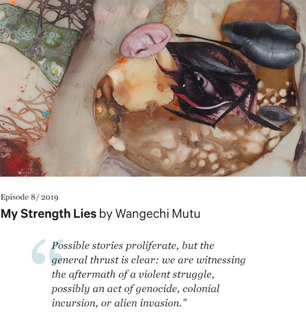 My Strength Lies by Wangechi Mutu. 2006