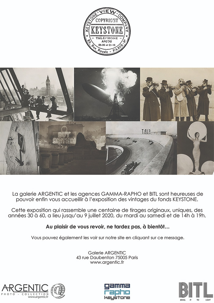 Exposition des vintages KEYSTONE / Galerie ARGENTIC