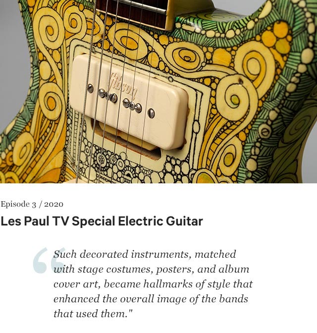 Les Paul TV Special Electric Guitar by Gibson, painted by Bob Cantrell. 1961
