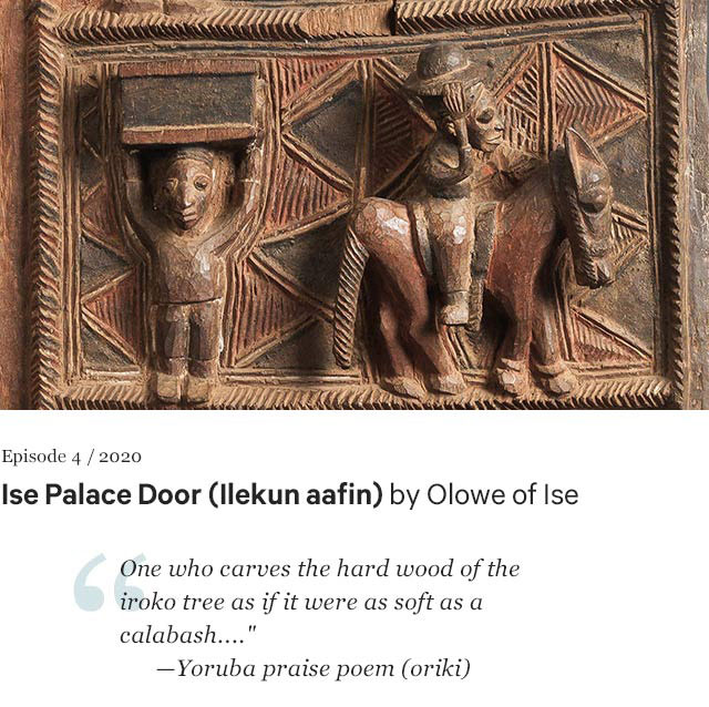 Ise Palace Door (Ilekun aafin), painted by Bob by Olowe of Ise ca. 1904–1910