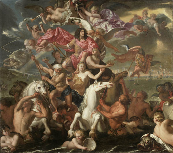 Antonio Verrio. The Sea Triumph of Charles II c.1674