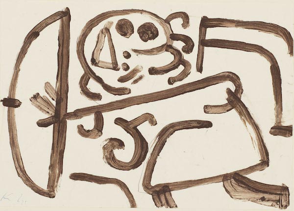 Paul Klee. Regen=und Sturmangriff (Rain and storm attack) (detail), 1939