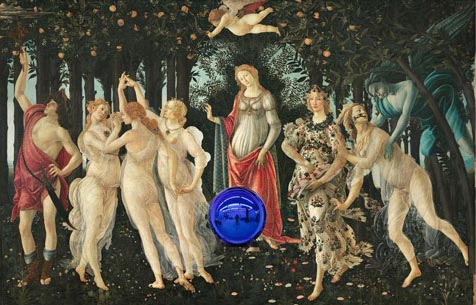 Jeff Koons, Gazing Ball (Botticelli Primavera), 2017-2020
