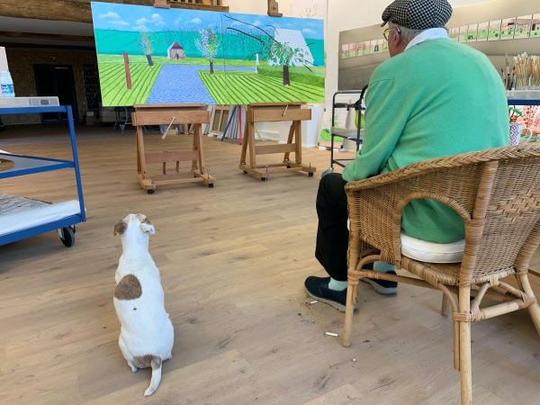 David & Ruby in the Normandy studio