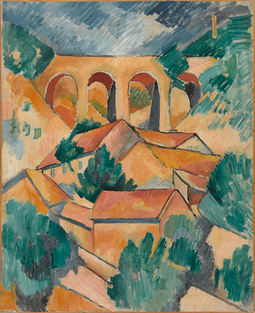 Georges Braque: Le Viaduc de L'Estaque / The Viaduct from L’Estaque, beginning of 1908